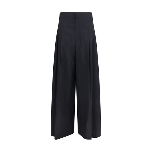 Brunello Cucinelli Black Cotton Casual Pants Brunello Cucinelli