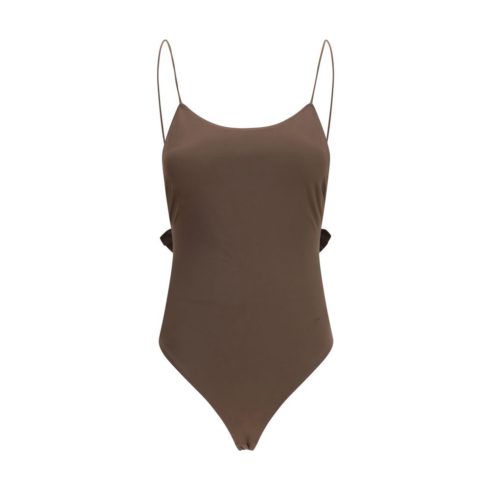 Jacquemus Brown Polyamide One-Piece Swimsuit Jacquemus