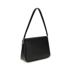 Tory Burch Black Calf Leather Bos Taurus Shoulder Bag Tory Burch