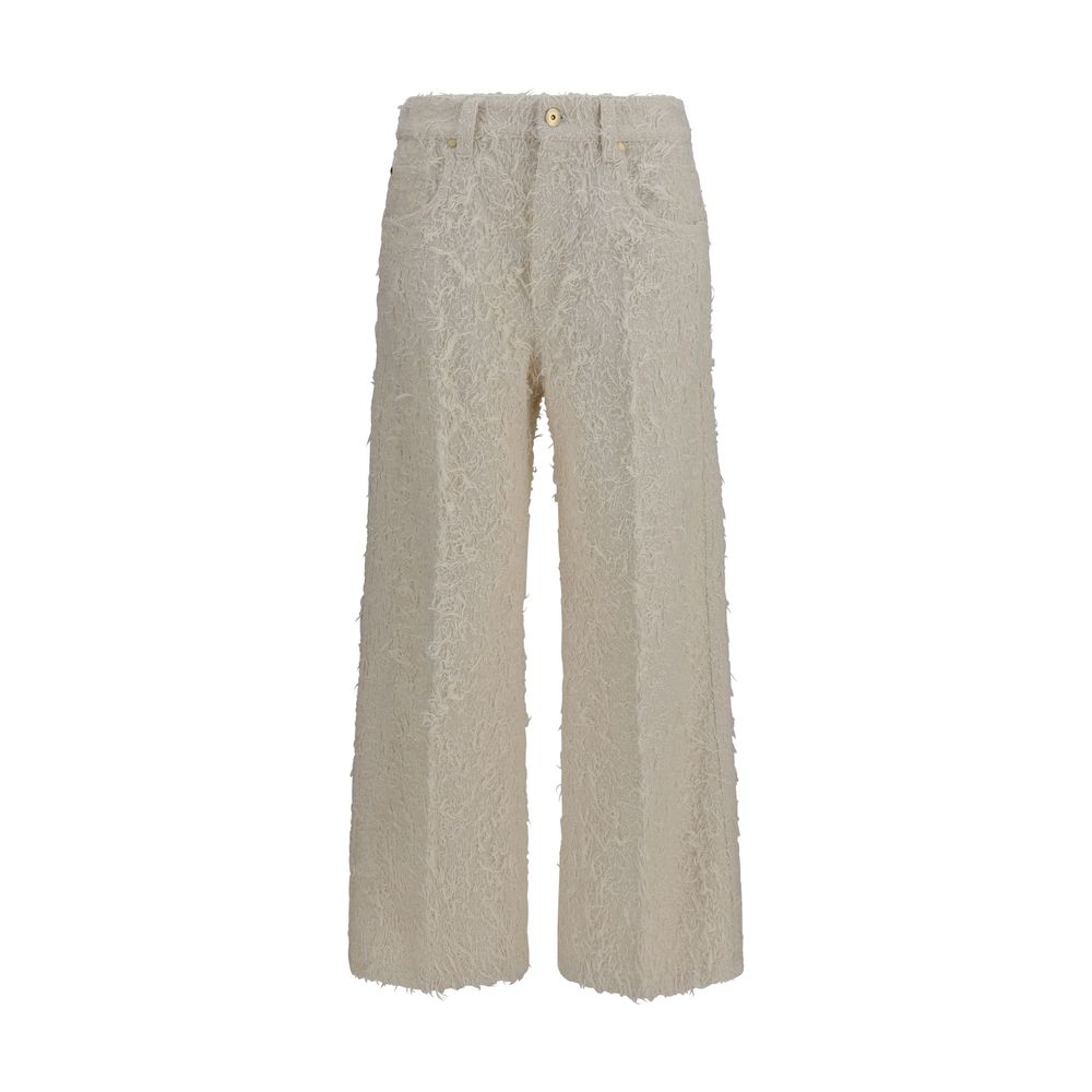 Brunello Cucinelli Beige Cotton Cropped Pants Brunello Cucinelli