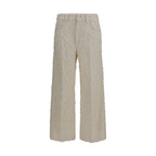 Brunello Cucinelli Beige Cotton Cropped Pants Brunello Cucinelli