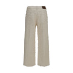 Brunello Cucinelli Beige Cotton Cropped Pants Brunello Cucinelli