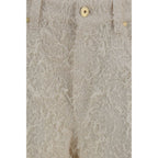 Brunello Cucinelli Beige Cotton Cropped Pants Brunello Cucinelli