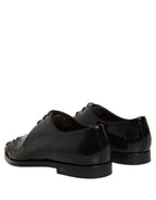 Dolce & Gabbana Black Embellished Men Derby Dress Formal Shoes Dolce & Gabbana