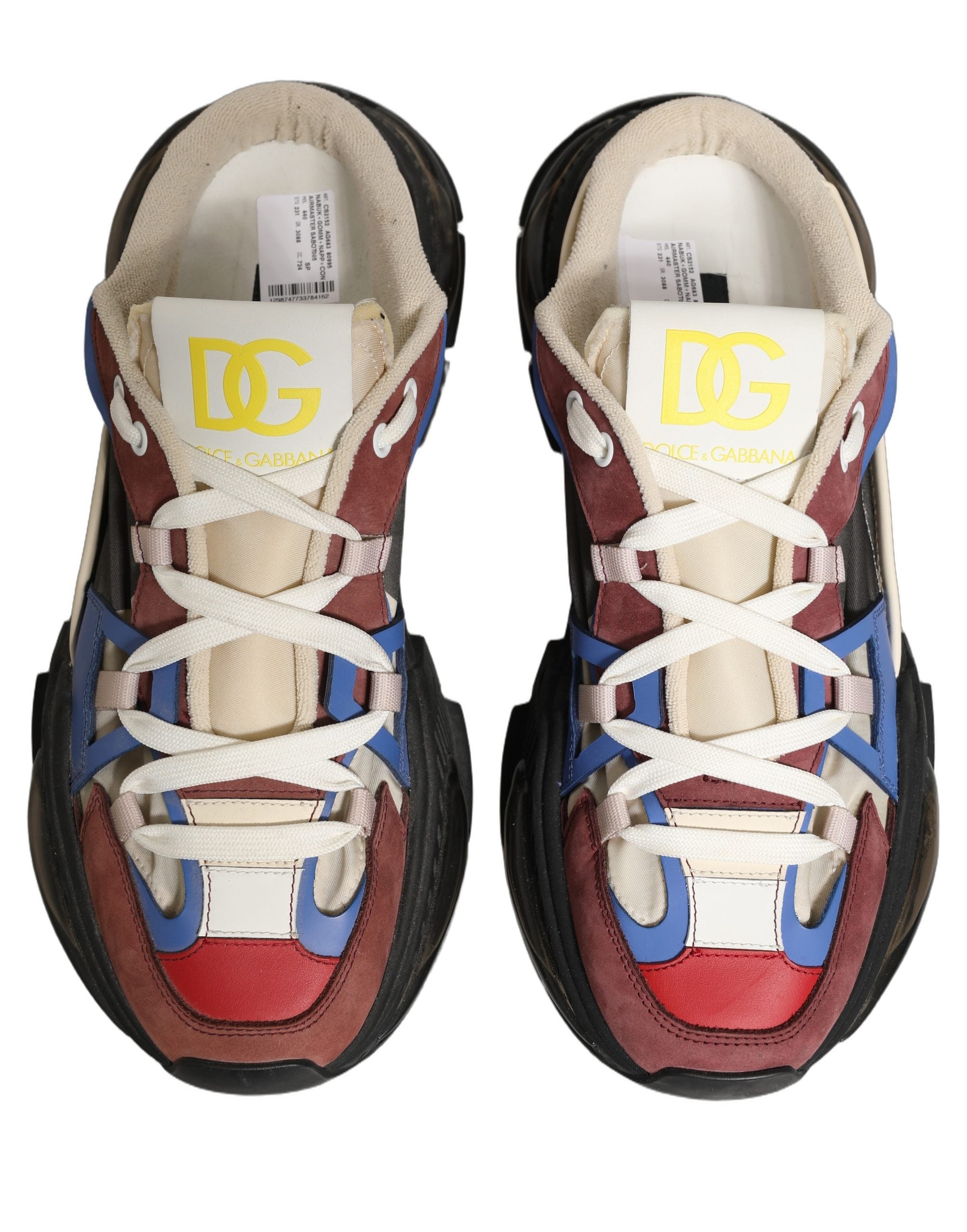 Dolce & Gabbana Multicolor Panelled Airmaster Sneakers Shoes Dolce & Gabbana