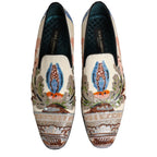 Dolce & Gabbana Multicolor Sequin Embroidered Loafers Shoes Dolce & Gabbana