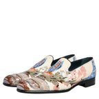 Dolce & Gabbana Multicolor Sequin Embroidered Loafers Shoes Dolce & Gabbana