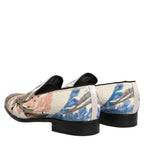 Dolce & Gabbana Multicolor Sequin Embroidered Loafers Shoes Dolce & Gabbana