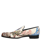 Dolce & Gabbana Multicolor Sequin Embroidered Loafers Shoes Dolce & Gabbana