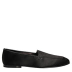 Dolce & Gabbana Black Satin Logo Slip On Flats Loafers Shoes Dolce & Gabbana