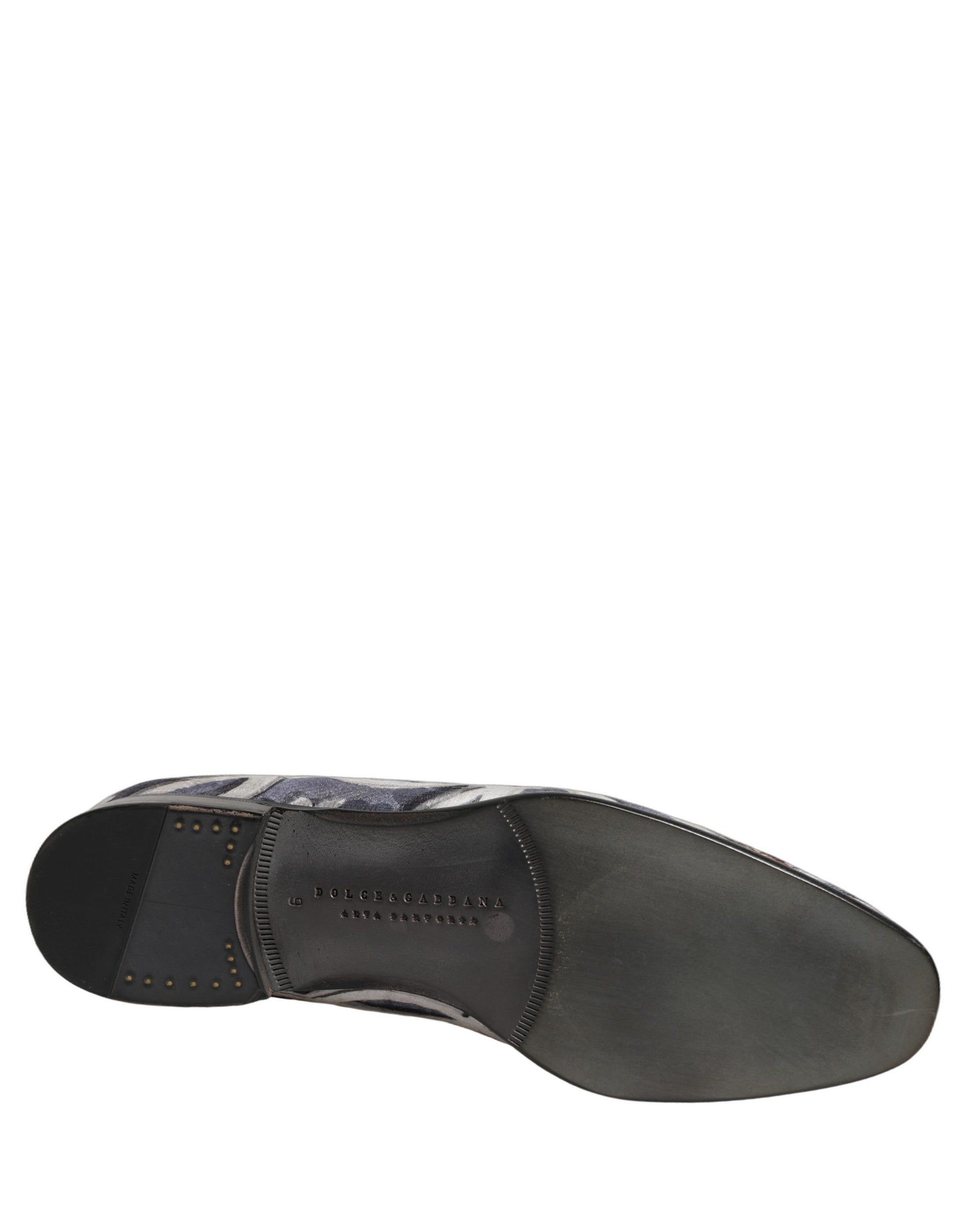 Dolce & Gabbana Multicolor Floral Tapestry Embroidery Loafer Shoes Dolce & Gabbana