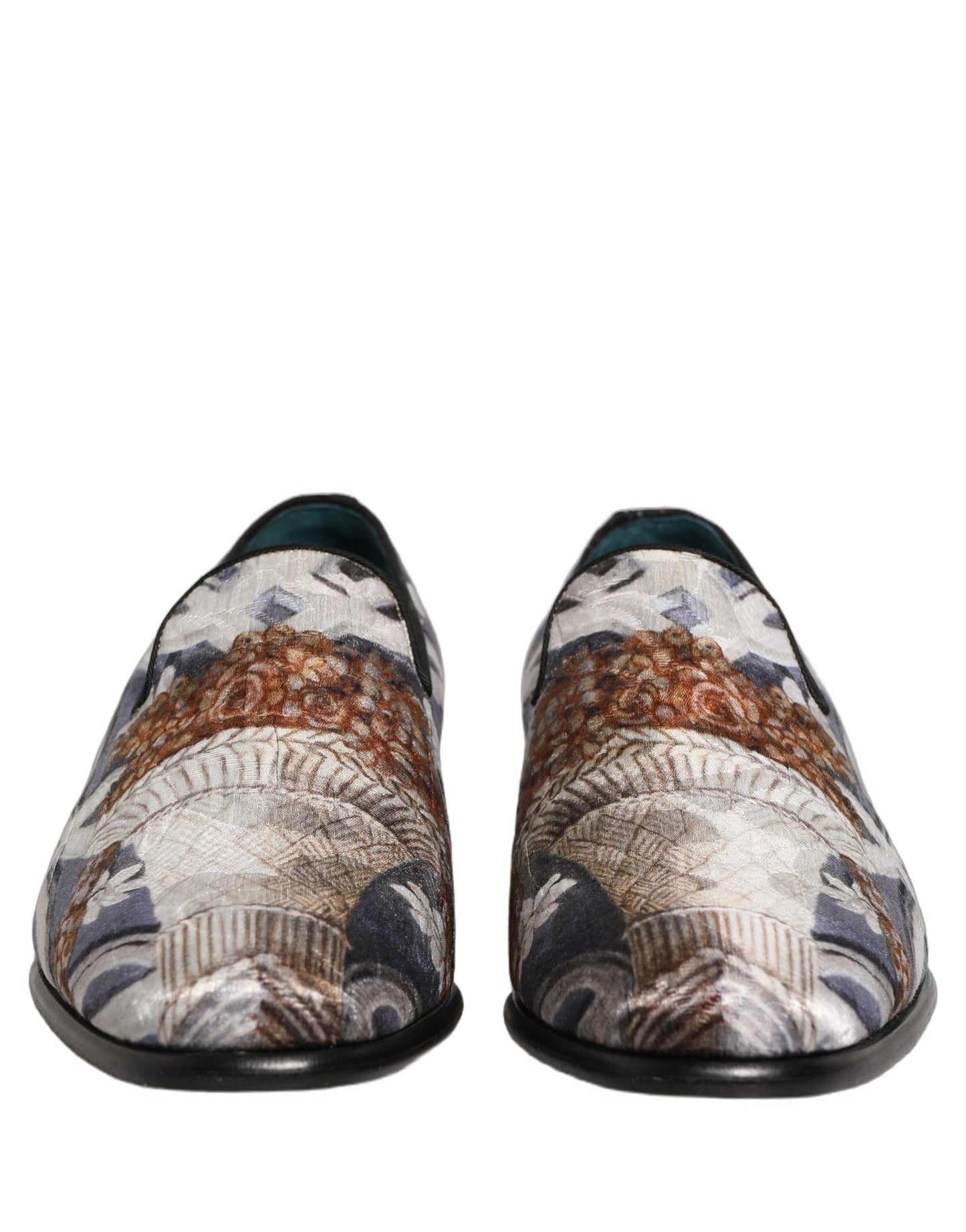 Dolce & Gabbana Multicolor Floral Tapestry Embroidery Loafer Shoes Dolce & Gabbana