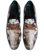 Dolce & Gabbana Multicolor Floral Tapestry Embroidery Loafer Shoes Dolce & Gabbana