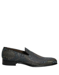 Dolce & Gabbana Black Floral Brocade Slip On Loafers Shoes - Eljoys Fashion 