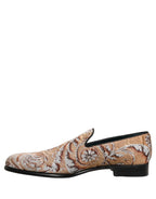 Dolce & Gabbana Gold Brocade Baroque Men Loafers Shoes Dolce & Gabbana