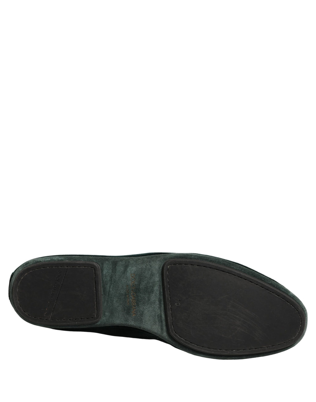Dolce & Gabbana Green Velvet Slip On Men Flats Loafers Shoes Dolce & Gabbana