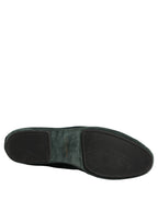 Dolce & Gabbana Green Velvet Slip On Men Flats Loafers Shoes Dolce & Gabbana