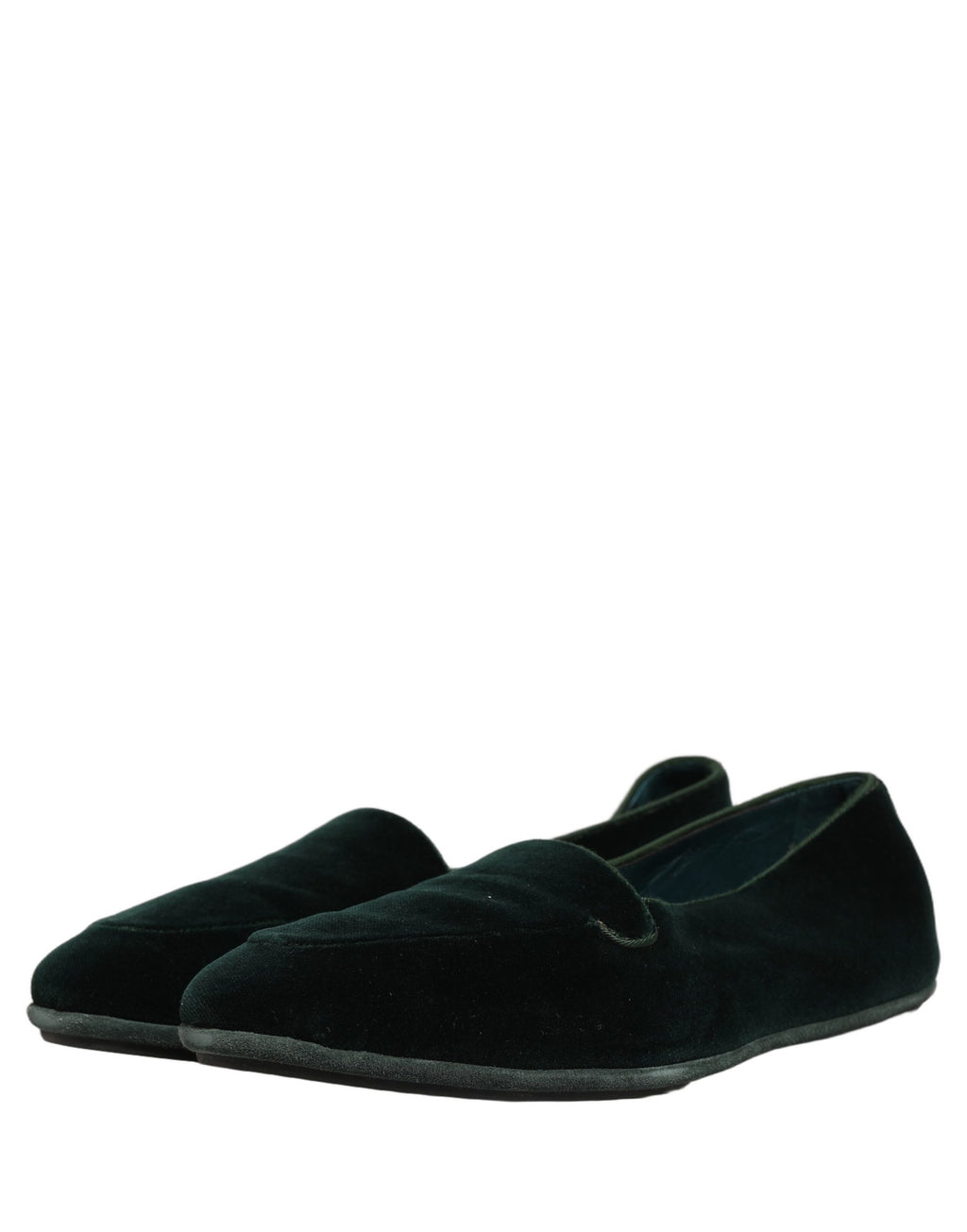 Dolce & Gabbana Green Velvet Slip On Men Flats Loafers Shoes Dolce & Gabbana