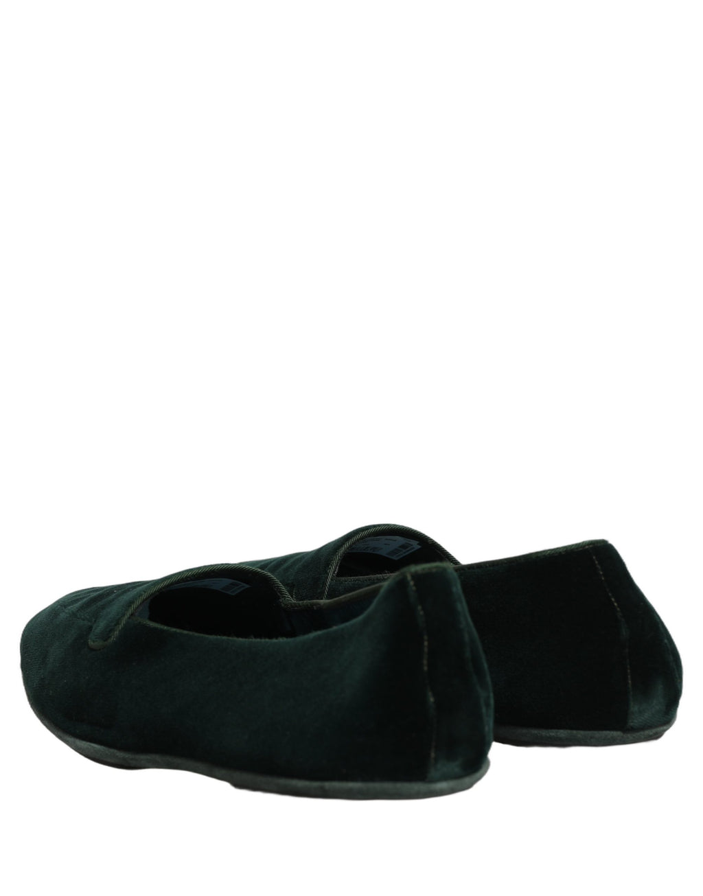 Dolce & Gabbana Green Velvet Slip On Men Flats Loafers Shoes Dolce & Gabbana