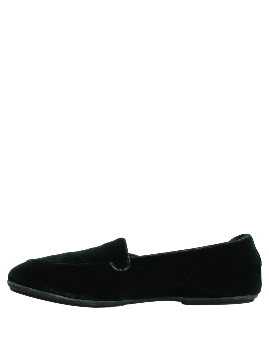 Dolce & Gabbana Green Velvet Slip On Men Flats Loafers Shoes Dolce & Gabbana