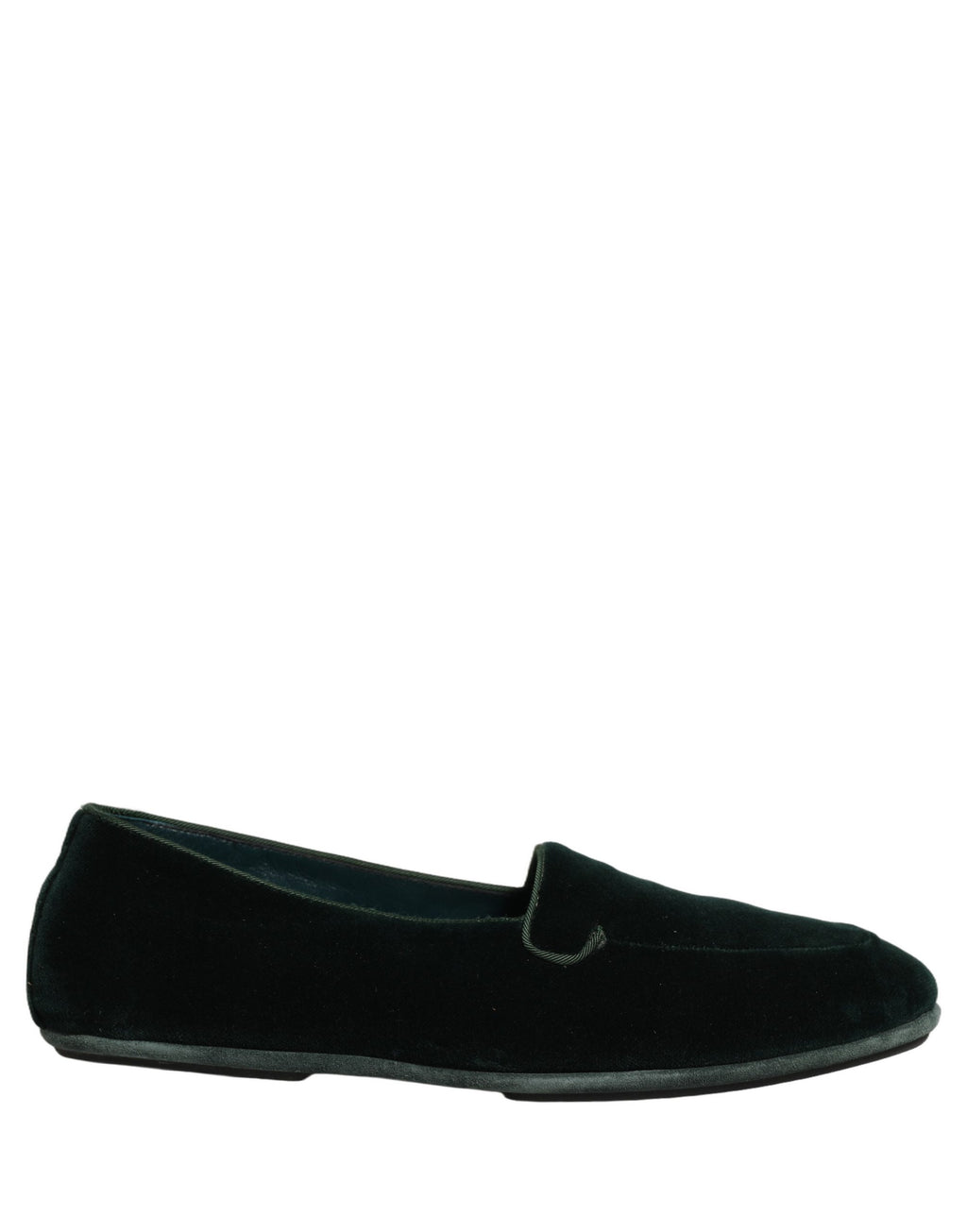Dolce & Gabbana Green Velvet Slip On Men Flats Loafers Shoes Dolce & Gabbana