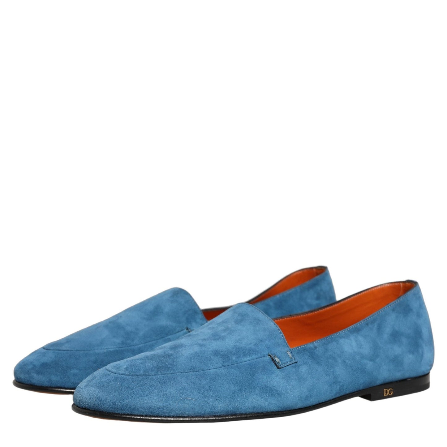 Dolce & Gabbana Blue Velvet Slip On Men Flats Loafers Shoes Dolce & Gabbana