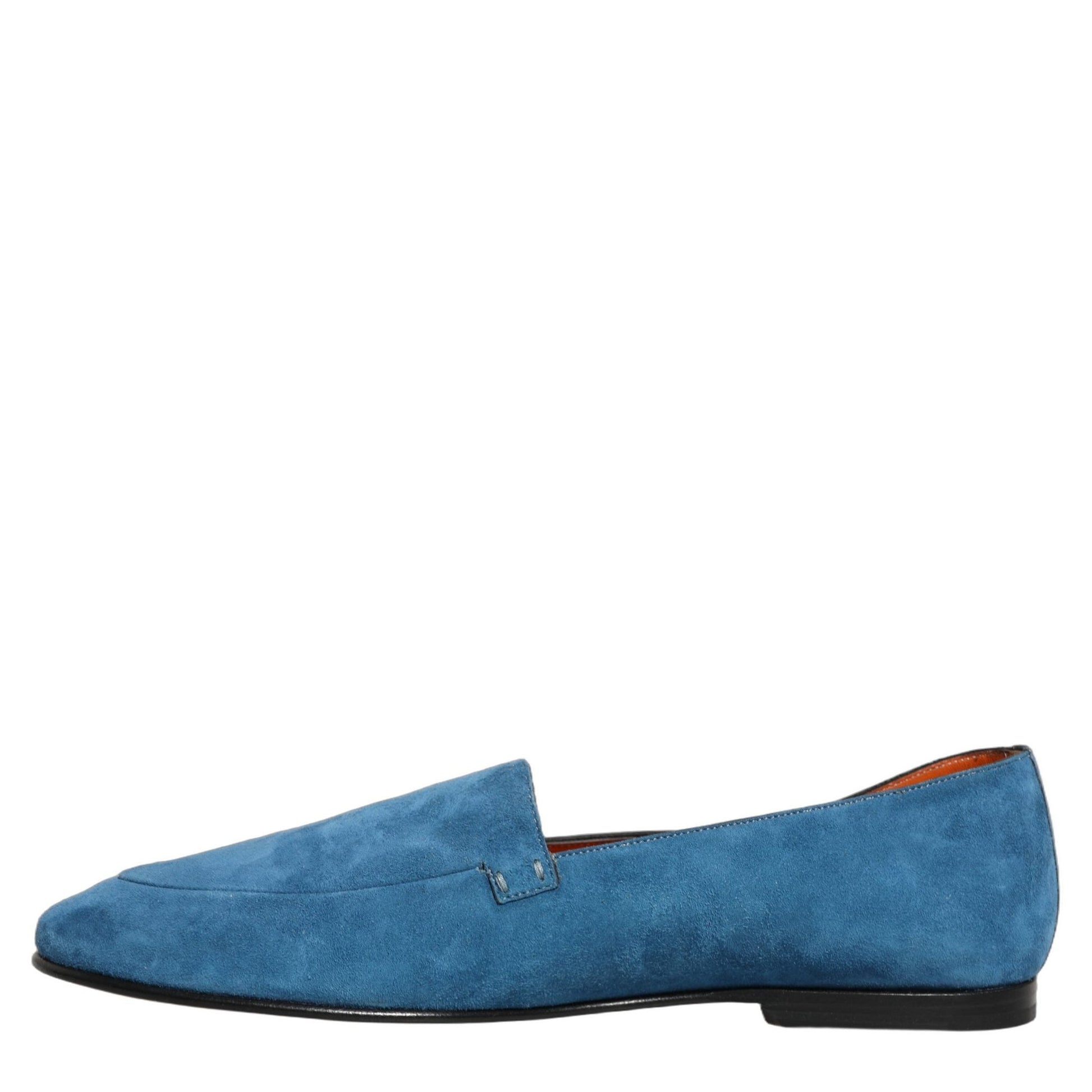 Dolce & Gabbana Blue Velvet Slip On Men Flats Loafers Shoes Dolce & Gabbana