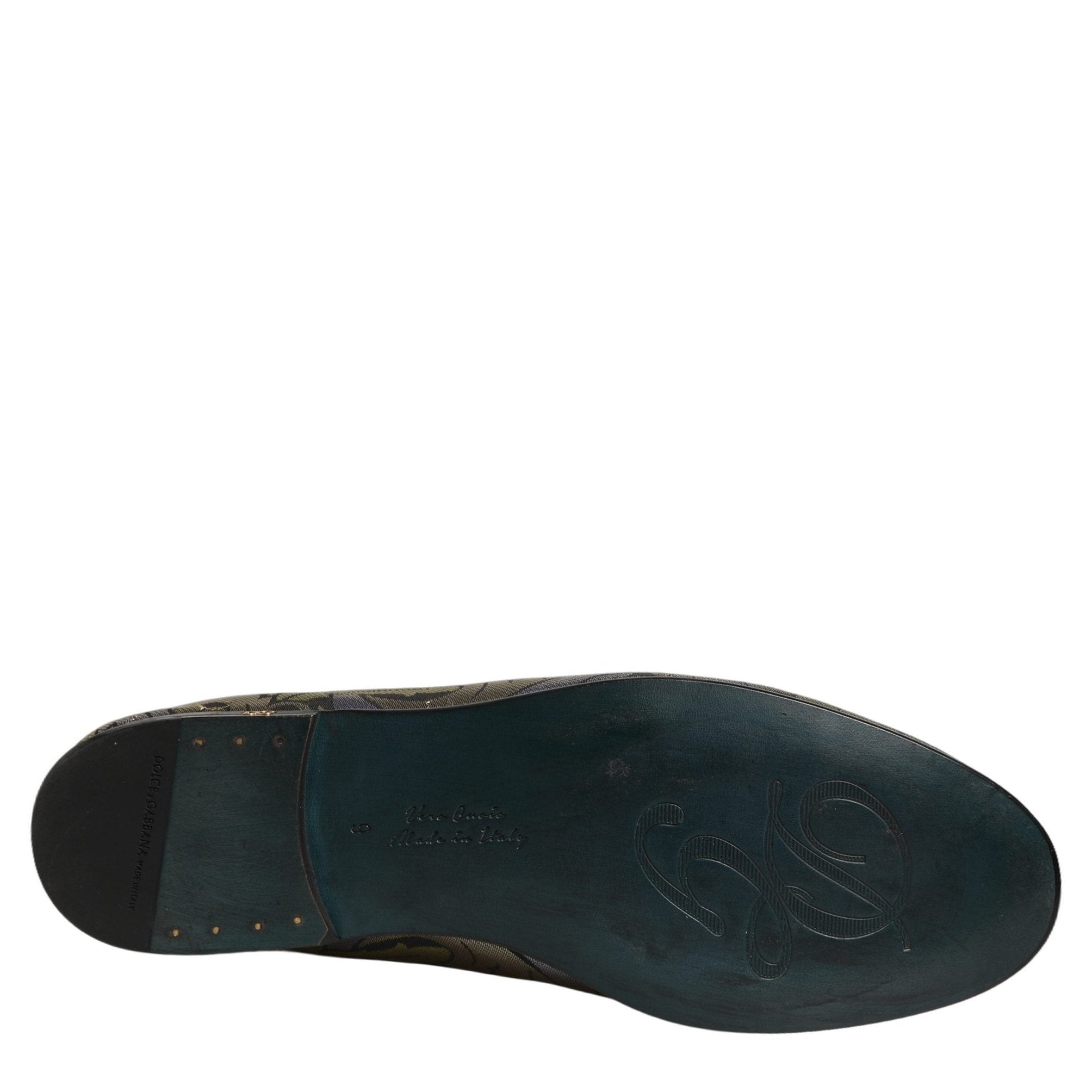 Dolce & Gabbana Multicolor Floral Jacquard Men Loafers Shoes Dolce & Gabbana