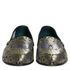 Dolce & Gabbana Multicolor Floral Jacquard Men Loafers Shoes Dolce & Gabbana