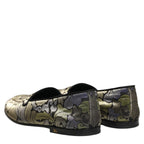 Dolce & Gabbana Multicolor Floral Jacquard Men Loafers Shoes Dolce & Gabbana