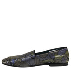 Dolce & Gabbana Multicolor Floral Jacquard Men Loafers Shoes Dolce & Gabbana