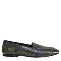 Dolce & Gabbana Multicolor Floral Jacquard Men Loafers Shoes Dolce & Gabbana