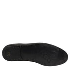 Dolce & Gabbana Black Crystal Embellished Men Loafers Shoes Dolce & Gabbana