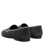 Dolce & Gabbana Black Crystal Embellished Men Loafers Shoes Dolce & Gabbana