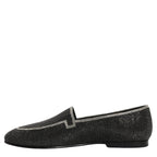 Dolce & Gabbana Black Crystal Embellished Men Loafers Shoes Dolce & Gabbana