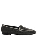 Dolce & Gabbana Black Crystal Embellished Men Loafers Shoes Dolce & Gabbana