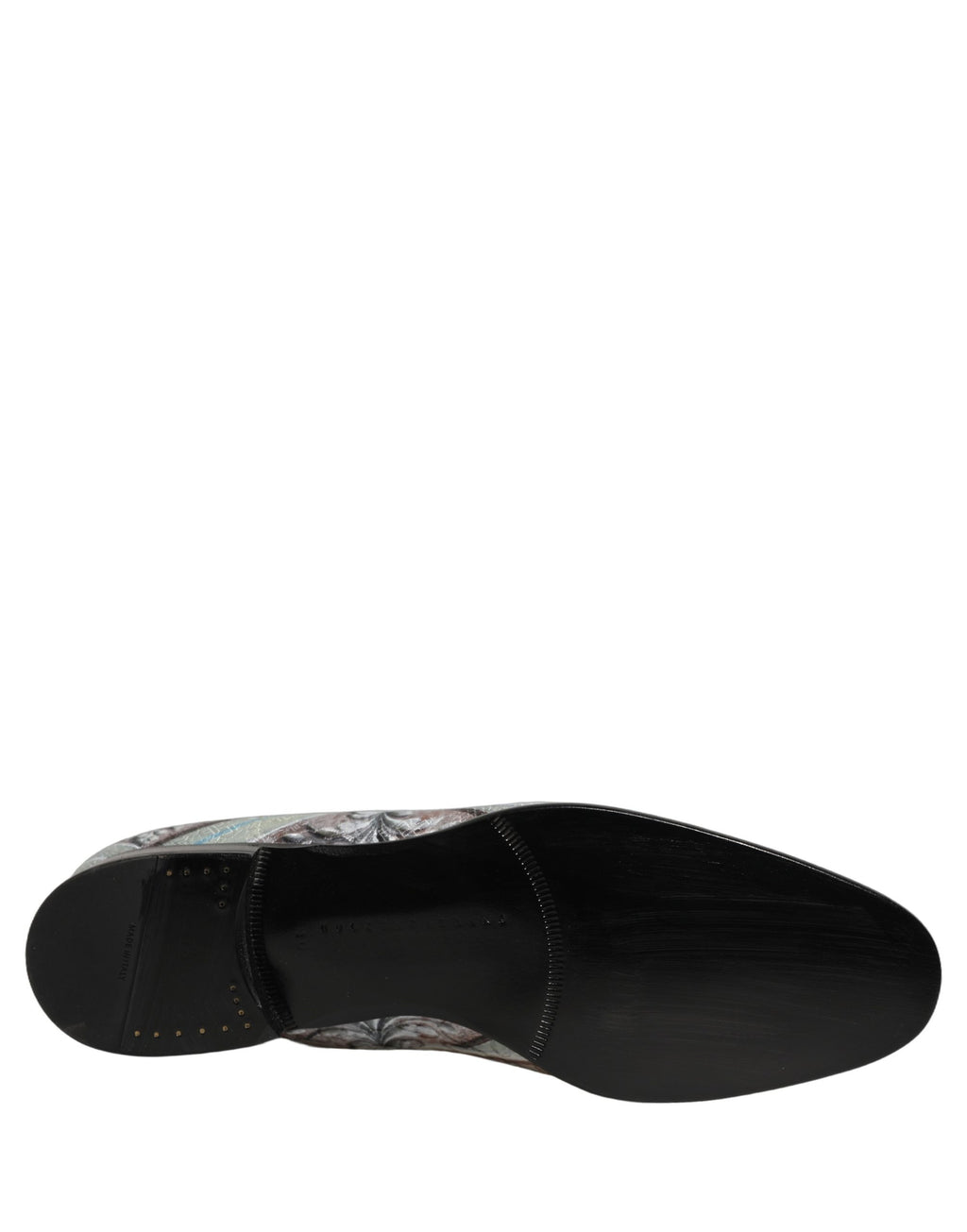 Dolce & Gabbana Multicolor Velvet Baroque Dress Loafers Shoes Dolce & Gabbana