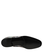 Dolce & Gabbana Multicolor Velvet Baroque Dress Loafers Shoes Dolce & Gabbana