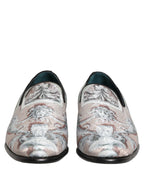 Dolce & Gabbana Multicolor Velvet Baroque Dress Loafers Shoes Dolce & Gabbana