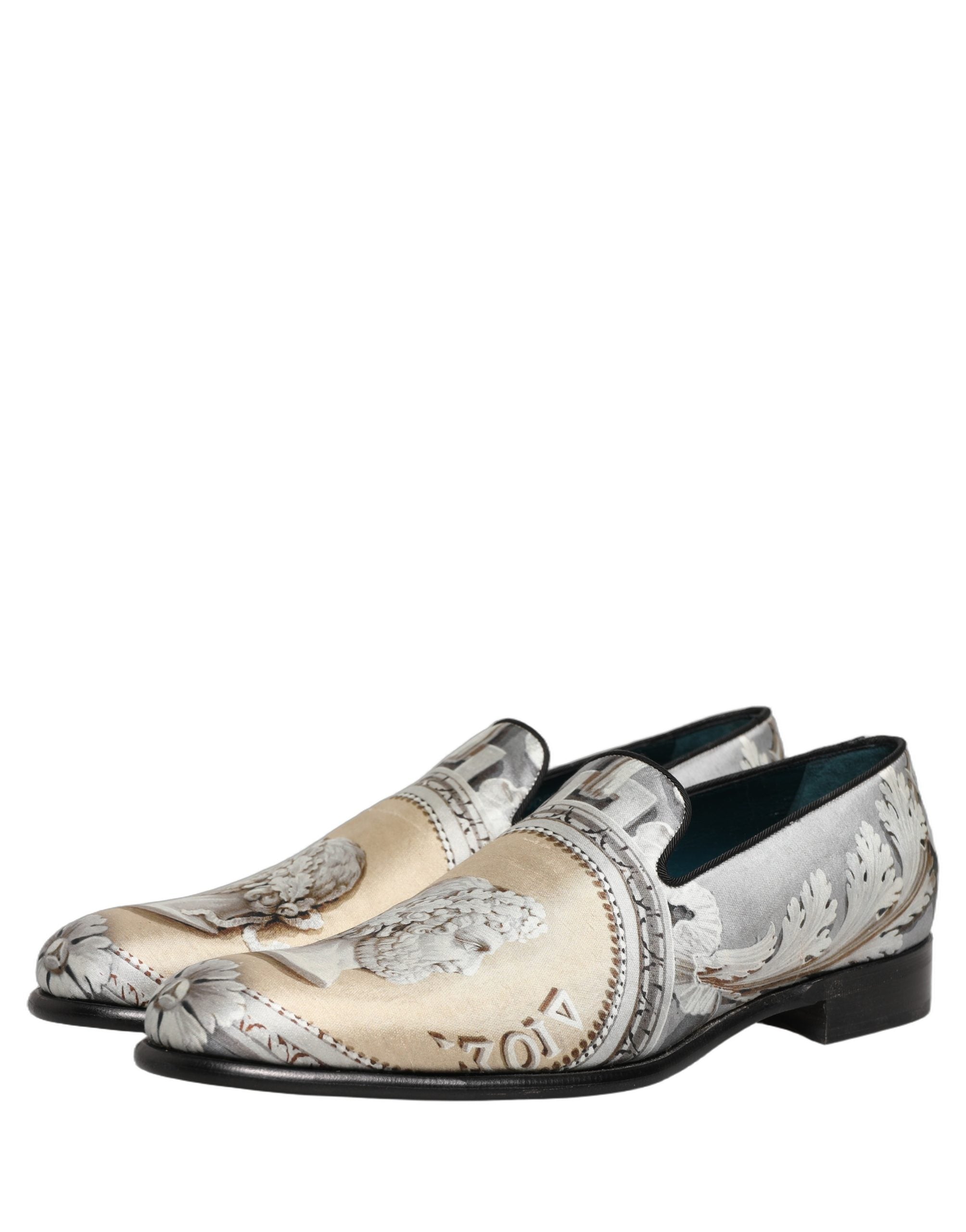 Dolce & Gabbana Multicolor Roman Slip On Dress Loafers Shoes Dolce & Gabbana
