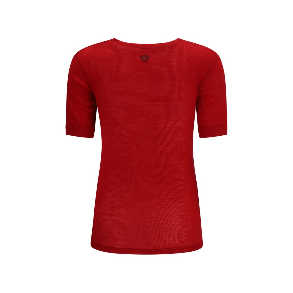 Versace Multicolor Wool Oves Aries T-Shirt Versace