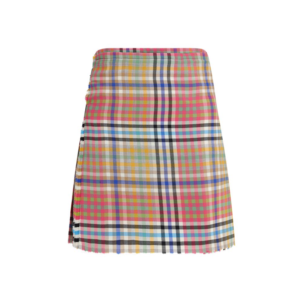 Vivienne Westwood Multicolor Wool Oves Aries Mini Skirt Vivienne Westwood