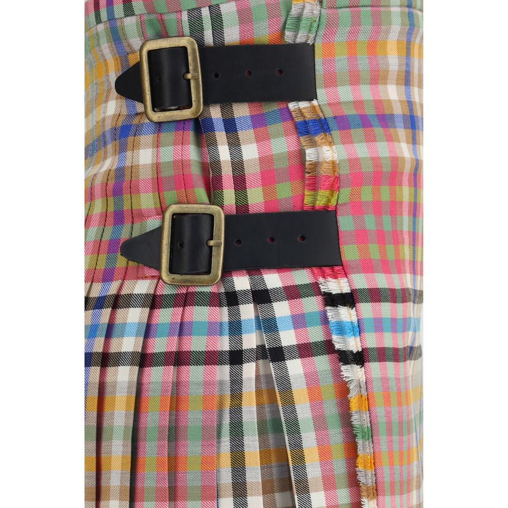 Vivienne Westwood Multicolor Wool Oves Aries Mini Skirt Vivienne Westwood