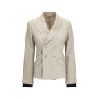 Max Mara Beige Wool Oves Aries Blazer