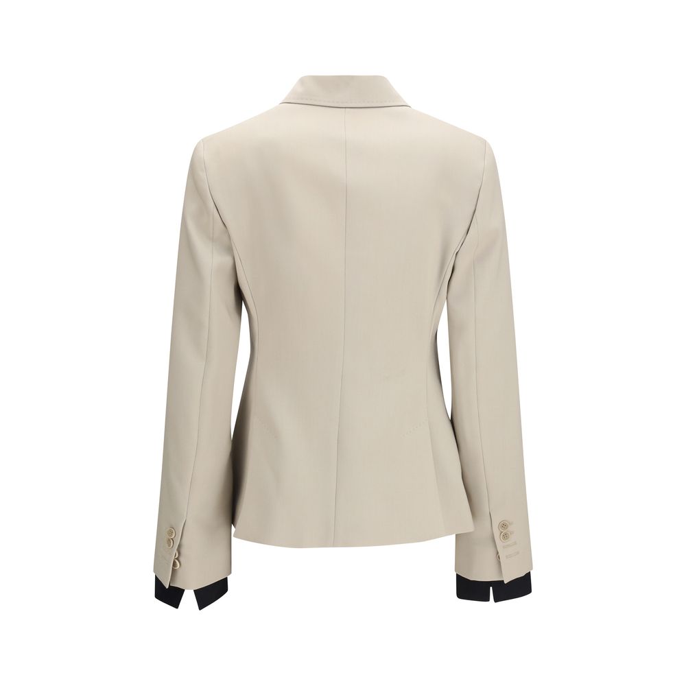 Max Mara Beige Wool Oves Aries Blazer Max Mara