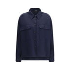 Max Mara Blue Wool Oves Aries Jacket Max Mara