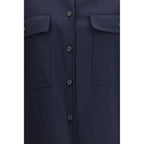 Max Mara Blue Wool Oves Aries Jacket Max Mara