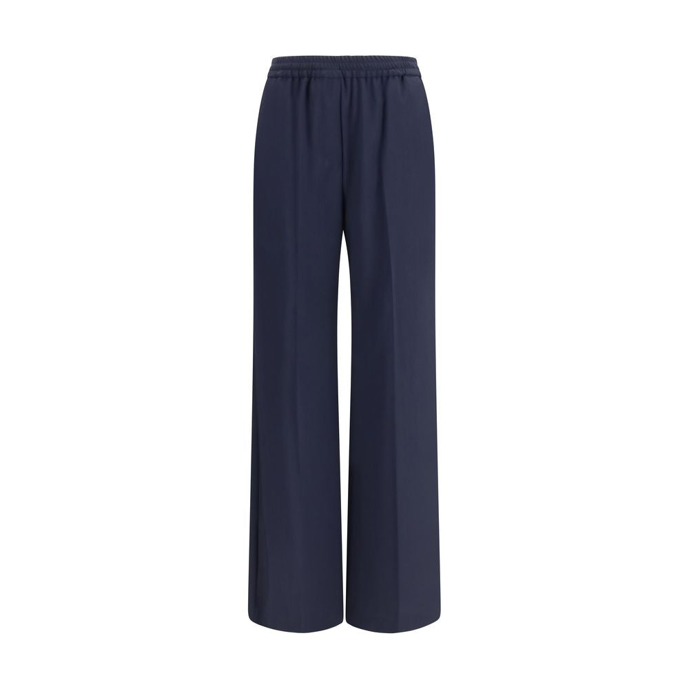 Max Mara Blue Wool Oves Aries Casual Pants Max Mara
