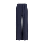 Max Mara Blue Wool Oves Aries Casual Pants Max Mara