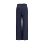 Max Mara Blue Wool Oves Aries Casual Pants Max Mara